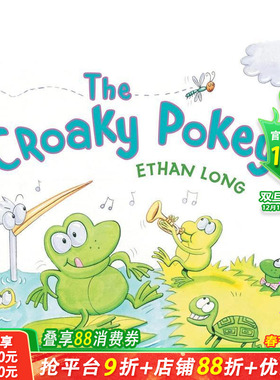 【预售】呱呱叫的波奇! The Croaky Pokey! 英文儿童插画科普故事绘本 进口童书