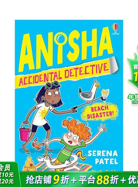 【预售】【意外侦探阿妮莎】#7海滩危情 Anisha， Accidental Detective侦探推理章节小说 英文儿童桥梁章节故事书 英语拓展阅读