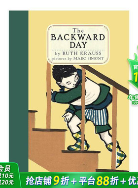 【现货】倒退的一天 凯迪克奖获奖团队经典绘本 The Backward Day 英文儿童插画故事绘本 进口童书