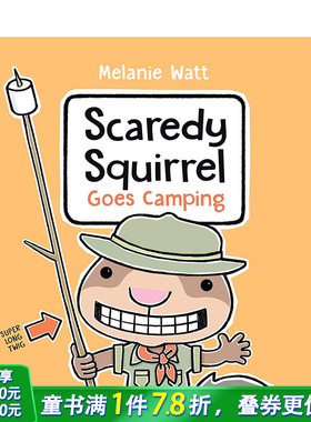 【现货】英文原版 害怕的松鼠去露营 Scaredy Squirrel Goes Camping 英文儿童幽默故事绘本 进口原版书籍 善优图书