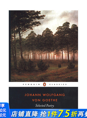 【预售】歌德诗选英文传记 Selected Poetry of Johann Wolfgang von Goethe (Penguin Classics)， 正版进口书籍 善优图书