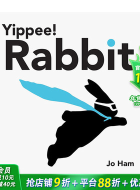 【预售】【英国插画师Jo Ham】好耶！兔子 【Jo Ham's Rabbit】Yippee! Rabbit 原版英文插画绘本 进口英语儿童故事书 善优图书