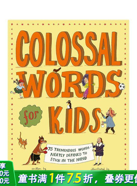 【预售】读诗学词汇 Colossal Words for Kids 英文儿童英语启蒙早教绘本进口书