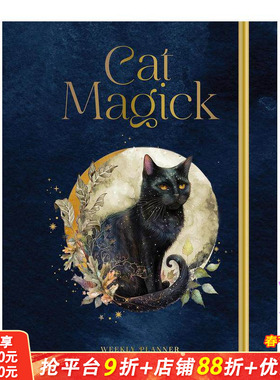【预售】猫咪魔法：周计划/月计划手账本 Cat Magick: Undated Weekly and Monthly Planner 原版笔记本Notebook 正版进口书