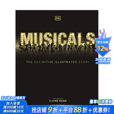 【现货】DK音乐百科 音乐剧：完整插图故事 2021新版Musicals 英文原版彩图 舞台剧音乐剧历史 歌舞舞台