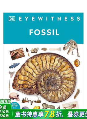 【预售】化石【DK Eyewitness】Fossil 英文故事拓展阅读 进口童书