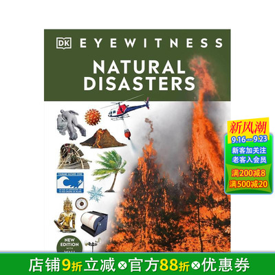 【现货】【DK Eyewitness】自然灾害 【DK Eyewitness】Natural Disasters 英文小说故事科普 英语拓展阅读进口书