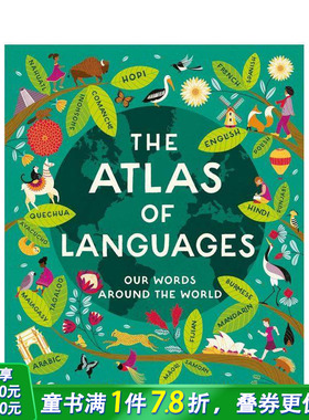【现货】语言地图集 Atlas of Languages 世界文化 英文儿童插画科普绘本 进口童书