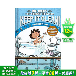 【预售】保持清洁！改变世界的大创意7 Keep It Clean!:Big Ideas That Changed the World7 英文儿童漫画故事书 英语拓展阅读