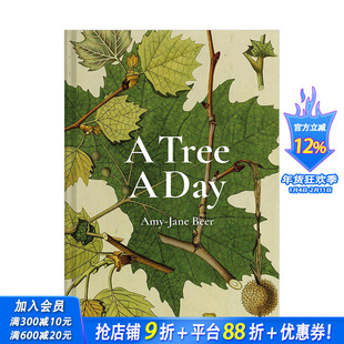 【现货】每日一树A Tree A Day 自然植物百科科普彩图图集 英文原版 Amy-Jane Beer 树木品种丛林地理 图书