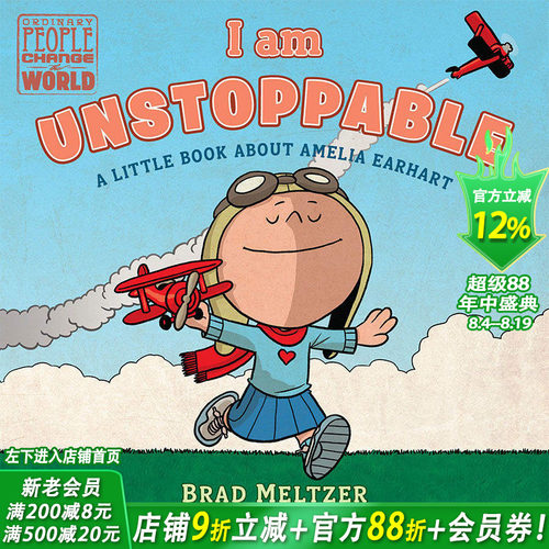 【预售】I Am Unstoppable，我是不可阻挡的 英文原版图书籍进口正版 Meltzer, Brad 儿童章节书