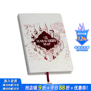 【预售】哈利·波特：掠夺者地图缎带手账本 Harry Potter: Marauder's Map? Journal with Ribbon Charm 原版笔记本 正版进口书