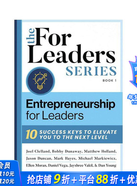 【预售】领导者的创业精神 Entrepreneurship For Leaders 原版英文商业行销 进口童书