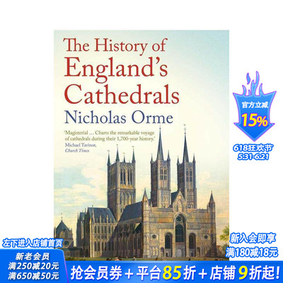 【预售】英国大教堂的历史 The History of England's Cathedrals 原版英文人文历史 正版进口书