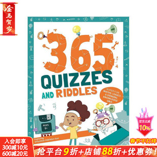 【预售】365天趣味问答:数学、逻辑与常识益智题库 365 Quizzes and Riddles 英文儿童趣味互动绘本 英语早教进口书