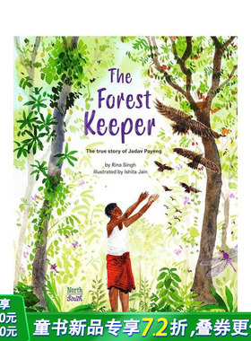 【预售】森林守护者--印度森林之子 The true story of Jadav Payeng 英文儿童插画故事绘本 英语早教进口童书