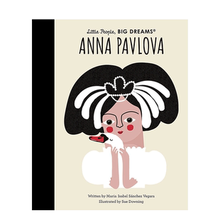 【现货】英文原版 【小人物大梦想】安娜·帕夫洛娃Anna Pavlova 精装艺术插画绘本 体操运动 名人传记 励志故事  3-6岁进口图书