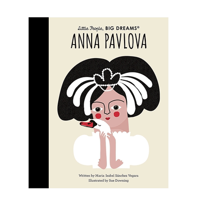 【现货】英文原版 【小人物大梦想】安娜·帕夫洛娃Anna Pavlova 精装艺术插画绘本 体操运动 名人传记 励志故事  3-6岁进口图书