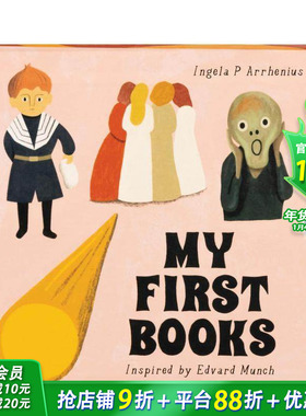 【预售】受爱德华·蒙克启发 我的第一本书 【Inspired by Edvard Munch】My First Books 英文儿童艺术启蒙进口童书