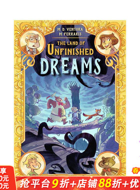 【预售】未完成的梦乡 The Land of Unfinished Dreams 英文儿童漫画故事 英语拓展阅读进口书