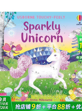 【预售】【闪亮触感】闪亮触感独角兽 【Touchy-Feely Sparkly】Sparkly Touchy-Feely Unicorn 英文儿童趣味互动绘本英语进口书