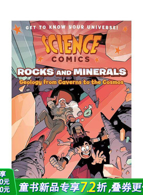 【预售】岩石和矿物：从洞穴到宇宙的地质学 【Science Comics】Rocks and Minerals 英文儿童漫画 英语科普故事绘本 进口童书