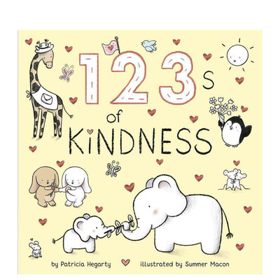 【预售】善意123 123 Of Kindness 纸板书 英文儿童英语趣味早教绘本 进口童书