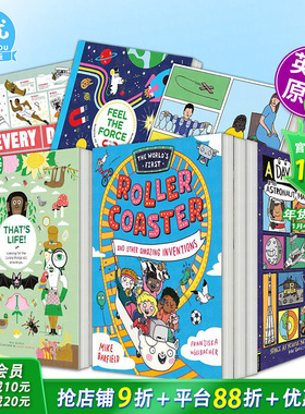 【现货】过山车及其他发明故事【蓝彼得奖得主Mike Barfield多册选拍】The World’s First Rollercoaster英文儿童科普绘本漫画书