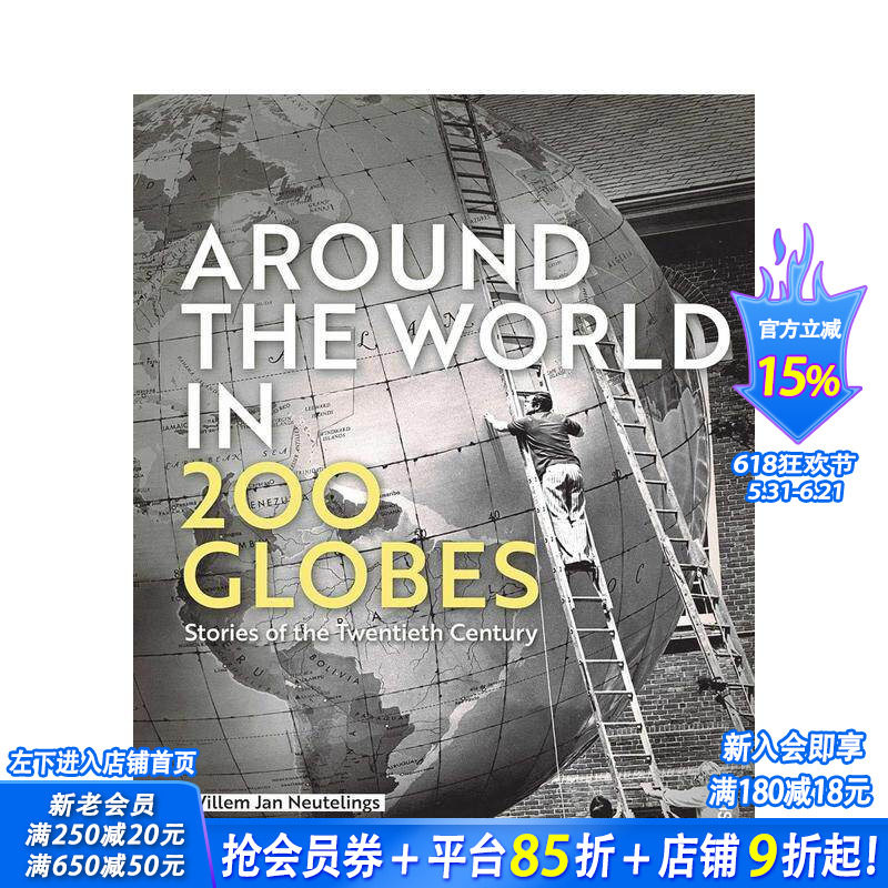 【预售】200 个地球仪环游世界:二十世纪的故事 Around the World in 200 Gl 原版英文人文历史 正版进口书