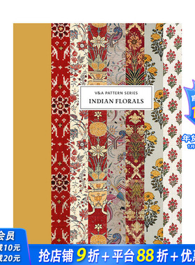 【现货】【V&A Pattern服装图案】Indian Florals印度印花 英文原版正版进口书