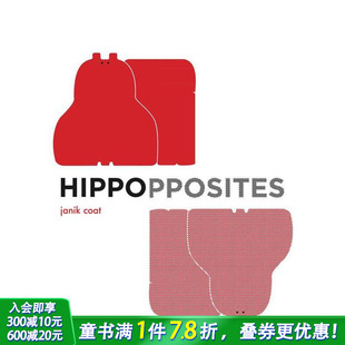 Zoo 英语趣味早教启蒙进口书绘本 语法动物园 0岁 Hippopposites Book Grammar 反义词 现货