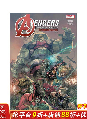 【预售】复仇者联盟 完整版合集 卷2 Avengers By Jonathan Hickman 原版英文漫画书 漫威Marvel 正版进口书