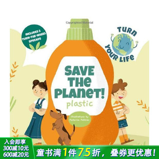 塑料危机 Save 英文儿童插画科普故事绘本 预售 进口童书 Plastic 拯救地球 Planet the