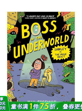 【预售】【冥界老大】第2册：雪莉大战兽 Boss of the Underworld:Shirley vs the Huge Beast 英文儿童漫画故事书 英语拓展阅读