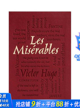 【预售】【字云经典】悲惨世界 【Word Cloud Classics】Les Miserables 原版英文文学 特殊书口 压纹封面 正版进口书