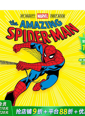 【现货】漫威童书 蜘蛛侠Spider-Man纸板书绘本 英文原版 首本非凡漫威读物 Mighty Marve 3-6岁 进口儿童图书 善优童书