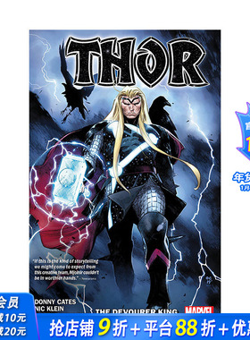 【预售】英文漫画 雷神索尔 卷1:吞噬王 THOR BY DONNY CATES VOL. 1: THE DEVOURER KING 英文漫画进口原版书籍