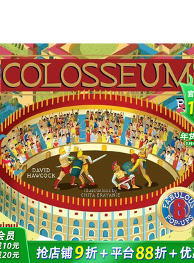 【预售】【古文明立体书】罗马斗兽场立体书 【Ancient Civilisations Pop-Ups】Colosseum Pop-Ups英文儿童立体趣味绘本进口童书