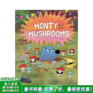 【现货】蒙蒂与蘑菇们 Monty and the Mushrooms 英文儿童插画科普绘本 进口童书