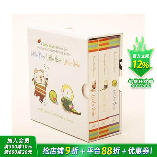 【预售】A Little Books Boxed Set Featuring Little Pea, Little Hoot, Little Oink英文儿童绘本（套书3册）适合3-6岁