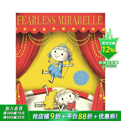 【预售】无所畏惧的李树 FEARLESS MIRABELLE 英文儿童插画故事绘本 进口童书