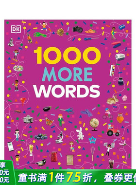 【现货】DK 入门词汇图解认知：更多1000个词 【Vocabulary Builders】1000 More Words 6岁+英文儿童趣味绘本书 英语单词学习