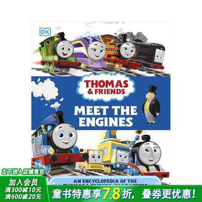 【现货】托马斯和朋友们火车大图鉴：多多岛角色百科全书 Thomas & Friends Meet the Engines设定集指南全彩图集 英文进口书