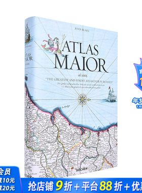 【预售】琼·布劳 大地图 Blaeu. Atlas Maior 原版英文艺术画册画集 正版进口书
