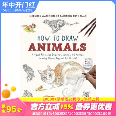 【预售】如何画动物 How to Draw Animals 原版英文艺术画册画集 正版进口图书