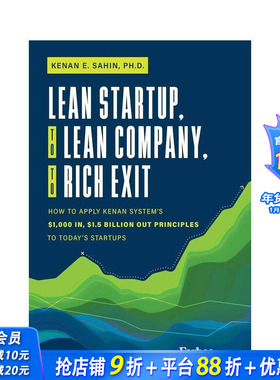 【预售】从精益创业到精益公司，再到成功退出 Lean Startup  to Lean Company  to Rich Exit 原版英文商业行销 正版进口书