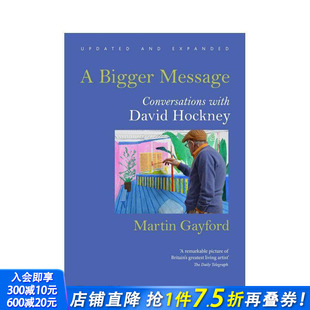 原版 与大卫 对话 Message Hockney 英文艺术画册画集 David 霍克尼 with Conversations 进口书 正版 Bigger 现货