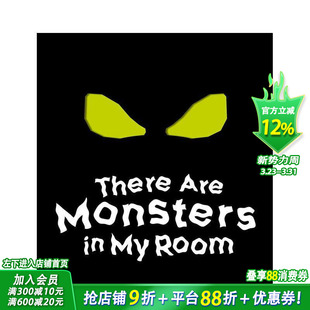 【现货】我的房间有怪兽 光影互动书 手电筒互动设计  There Are Monsters in My Room 英文儿童趣味互动绘本 英语早教进口童书