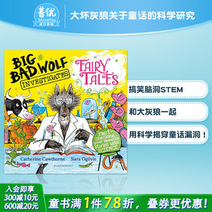 Investigates Tales英文儿童进口书 科学研究 STEM运用Big Bad 图书奖 大坏灰狼关于童话 搞笑科普多册选拍 Fairy Wolf 现货