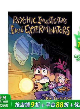 【预售】灵媒调查员，邪恶终结者 Psychic Investigators， Evil Exterminators 英文儿童漫画故事 英语拓展阅读进口童书